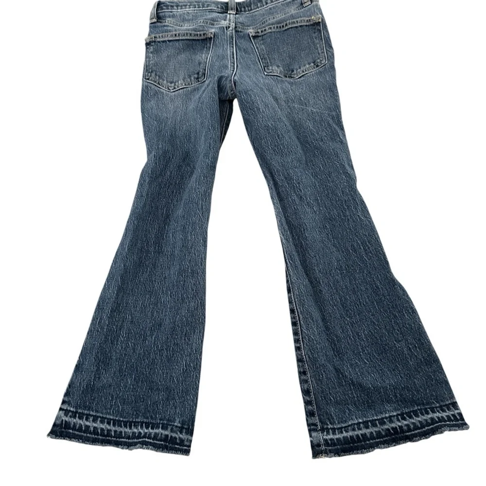 Girls Distressed High Rise Blue Jeans